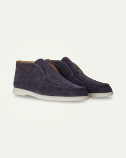 Aurello Rise Loafers Navy Blue Suede