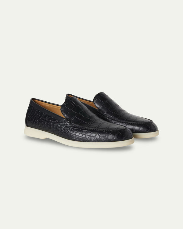 Aurello Custom-Made Crocodile Skin Loafers